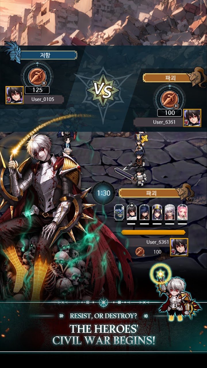 The Warrior Returns : AFK RPG screenshot