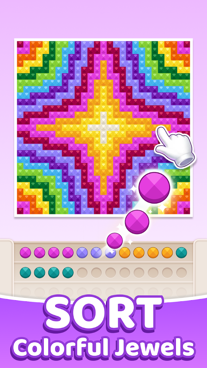 Jewel Bloom: Gem Coloring screenshot